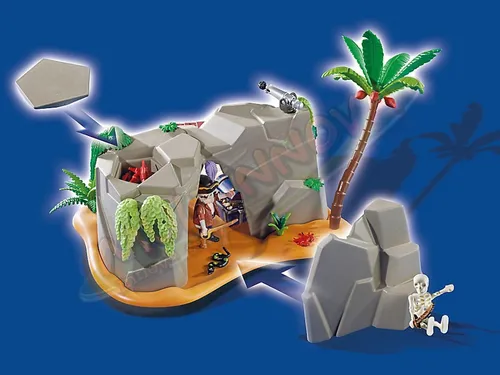 Playmobil 4797 Isla Pirata Con Cueva Serie Super 4 Cuotas sin
