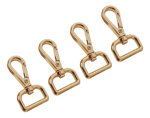 4 Piezas. Gancho De Seguridad Giratorio, Dorado Dorado 20mm