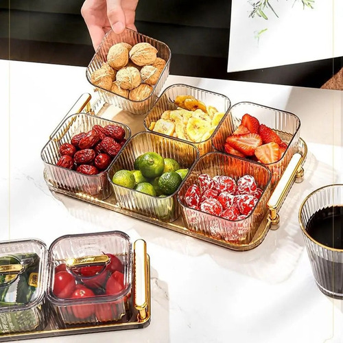 Bandeja Para Aperitivos De 6 Divisiones