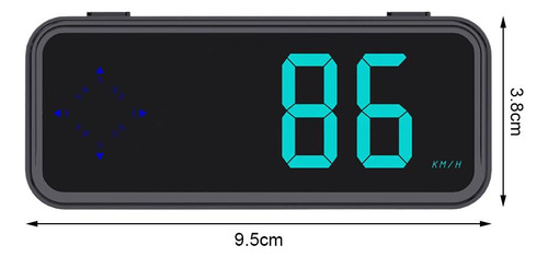 Velocímetro Digital Led Universal Gps Kmh Módulo Gps Com So