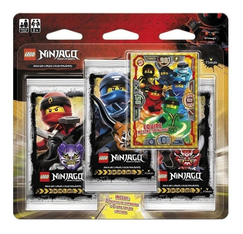 Jogo De Cards Lego Ninjago Blister Triplo Envelopes Coleção 