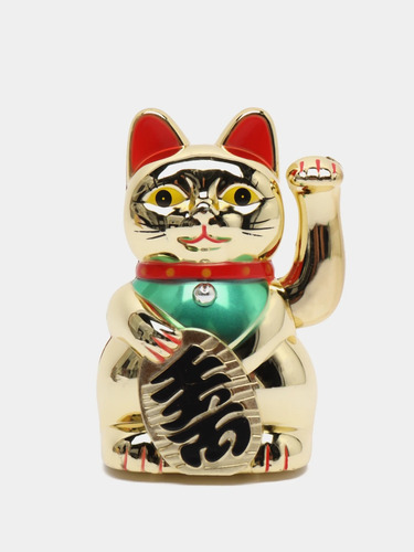 Gato De La Suerte Dorado Fortuna Dinero Neko Maneki Diseño