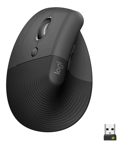 Mouse Logitech Lift Vertical Zurdo Wireless Oficina Cómodo