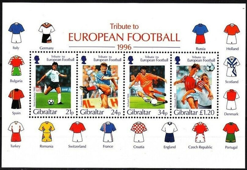 1996 Deportes- Copa Europea Uefa- Gibraltar Mnh