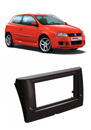 Moldura Frente Fiat Stilo 2 Din Para Dvd Multimidia