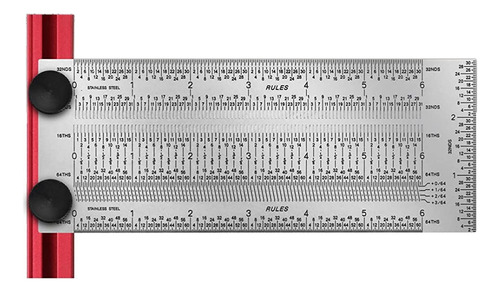 Regla De Marcado De Precisión En Forma De T, Juego De Acero