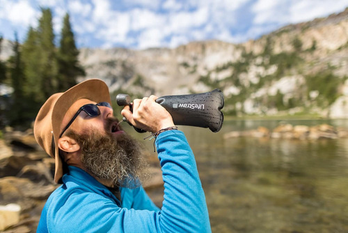 Filtro De Agua Lifestraw Peak Series 1l Dark Mountain Grey