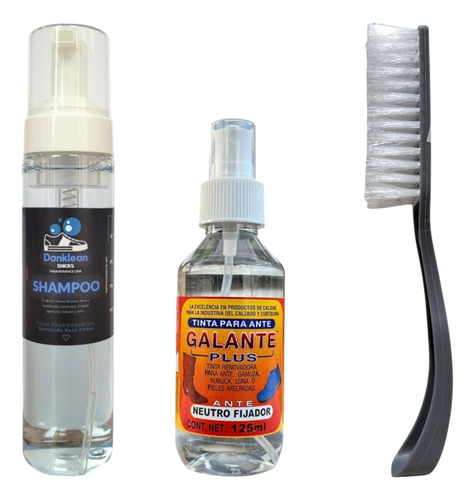 Espuma Para Limpiar Tenis 250ml + Renovador Gamuza + Cepillo
