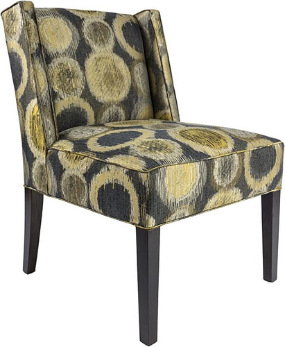 Sole Designs Nolani Wingback Silla Tapizada De Tela Moderna.