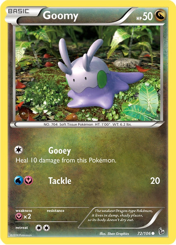 Cartas Pokemon Goomy 72/106 Reverse Xy Flashfire Flf