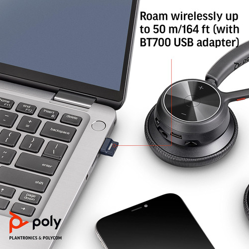 Auriculares Inalámbricos Poly Voyager 4320 Uc Con Micrófono