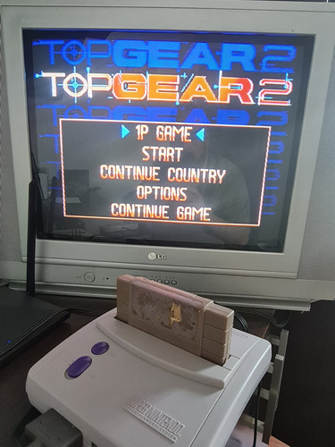 Top Gear 2 Snes Super Nintendo Paralela Funcionando 