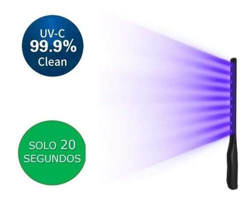 Imagen 3 de 6 de Esterilizador Sanitizante Uv Led Linterna Bateria Uv01