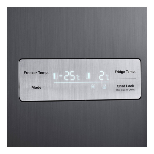Refrigerador con freezer Winia FRS-W5500BXA color silver con capacidad de 436L 220V