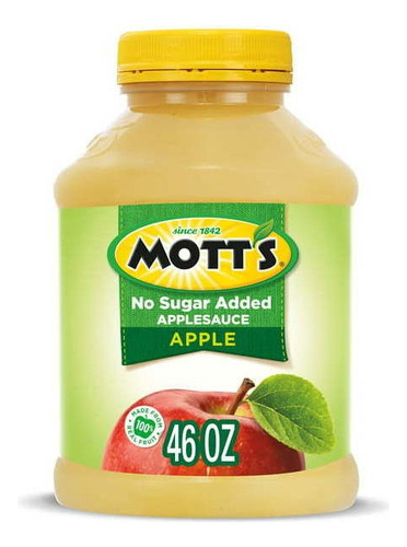 Puré Manzana 100% Natural Sin Azucar Motts 1.3kg
