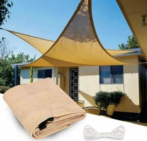 Cortina Para Sol  Triangular3x3  - Tela Impermeable