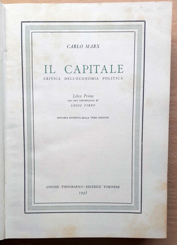 Carlos Marx Crítica Capital De La Economía Política 