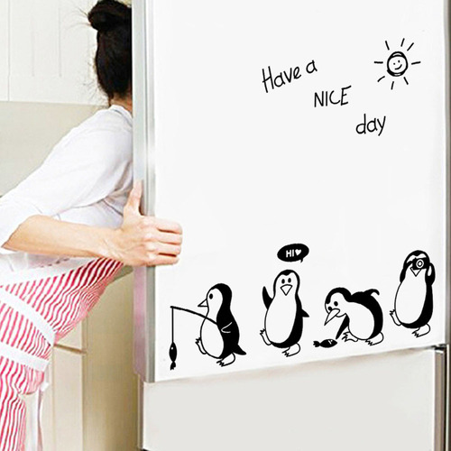 Adhesivo Pretty Penguin Para Refrigeradores O