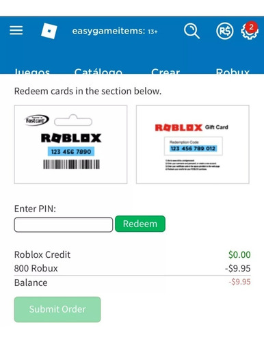 tarjeta de credito para comprar robux