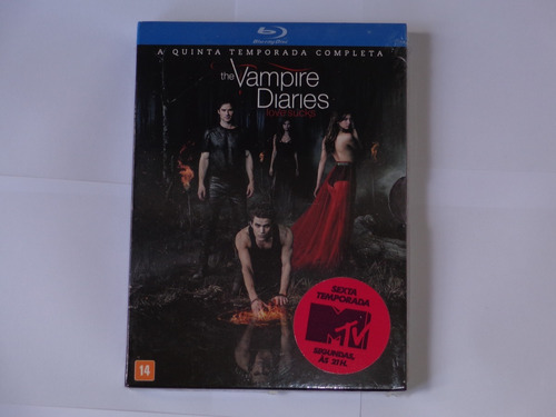 Blu Ray The Vampire Diaries A 5ª Temporada 4 Discos Dublado