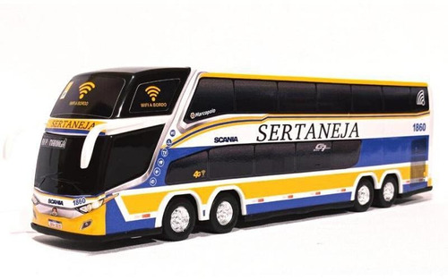 Brinquedo Miniatura Ônibus Viação Sertaneja 30cm