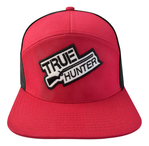 Gorra Wallis Con Malla True Hunter Rojo / Negro