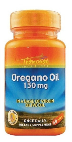 Aceite De Orégano Thompson 150 Mg 60 Softgels