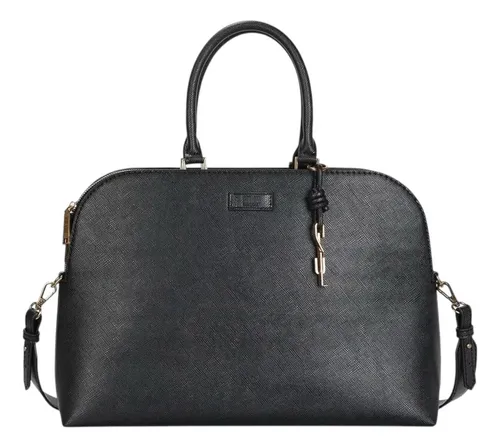 comprar Bolsa Feminina Santa Lolla Risco Alça Dupla Grande Preto