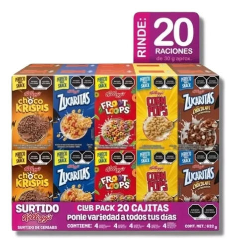 Cereal Kellogg's Surtido Mini 20 Pz