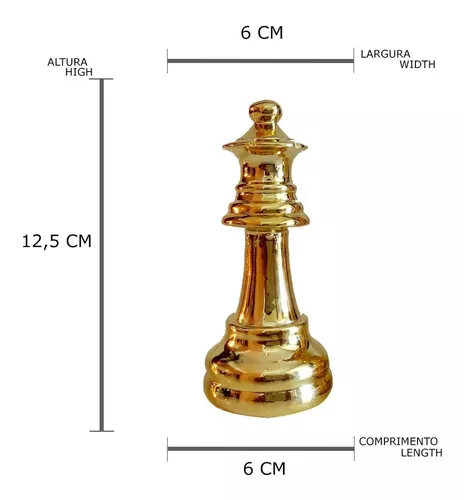 Kit Decor Chess C/2 Peças de Xadrez Rei e Rainha Prateada em Promoção na  Americanas