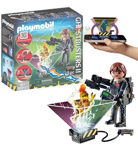 Playmobil Ghostbusters Holograma Cazafantasma Trampa Celular