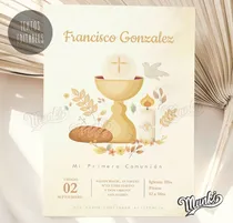 Comprar Kit Imprimible Primera Comunión Pdf Con Textos Editables 