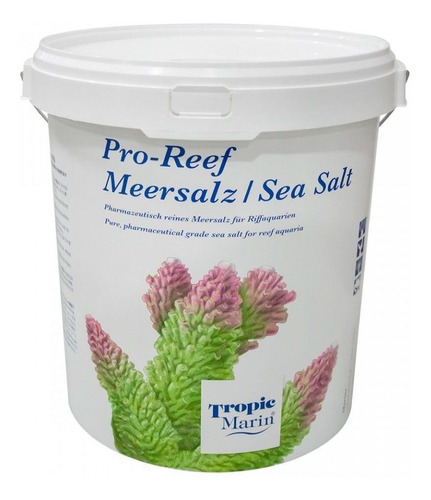 Sal Tropic Marin Pro Reef 25kg 750l Corais Sps Água Salgada