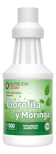 Clorofila Con Moringa - 500 Ml Nutrición 2000 Sabor Menta