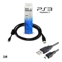Comprar Cable Mini Usb De 3 Metros Para Ps3, Psp, Nintendo Wii U Pro