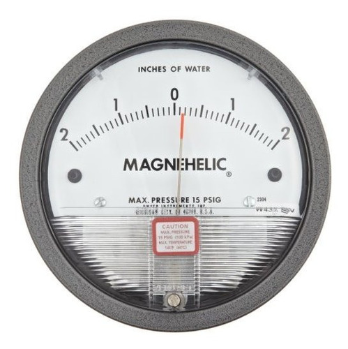 Dwyer Magnehelic Serie 2000 Manómetro Diferencial, Rango 2-0