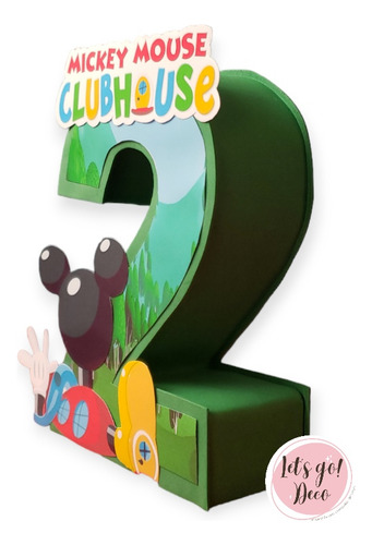 Letras 3d Mickey Mouse Clubhouse