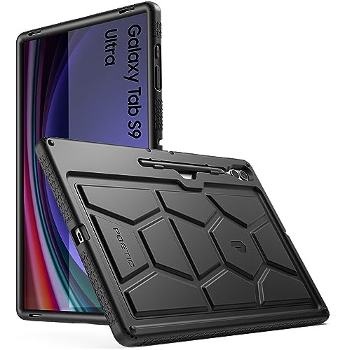 Funda Resistente Para Samsung Tab S9 Ultra Poetic - Negro