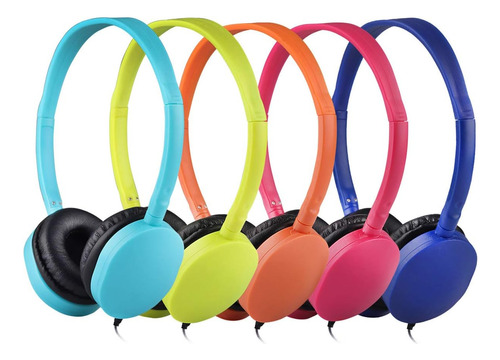 Hongzan Kids Headphones Bulk 10 Pack Multicolor Para La Escu