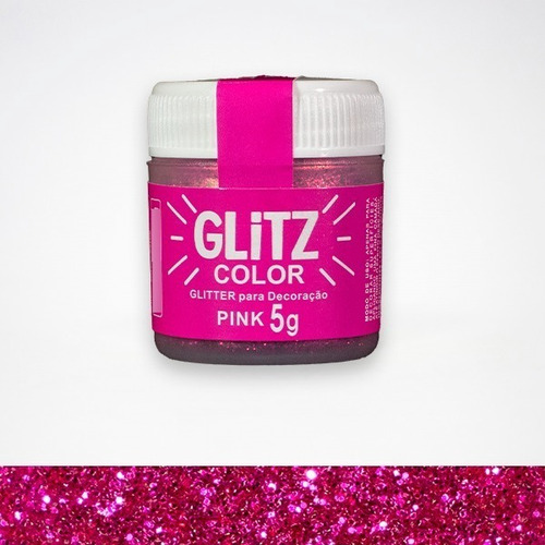 Glitter Para Decoración  Glitz  Pink  5g Repostería