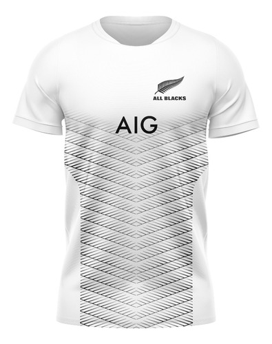 Camiseta Concept Blanca Rugby All Blacks 