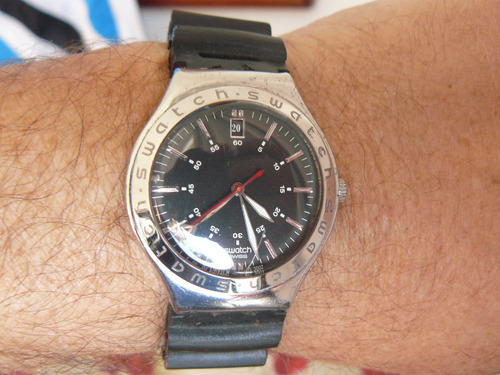 Relógio Swatch Irony Ag2002 Swiss Calendário 12 Hs