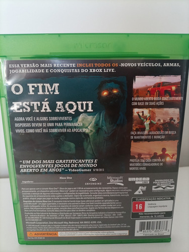 Midia Física State Of Decay Year One Survi Xbox One/ Series (Usado)