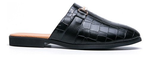 Sandalias Formales De Negocios De Cuero De Mules De Moda Par