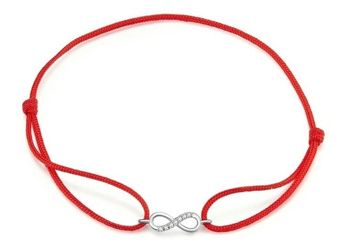 Pulsera Plata 925 Hilo Rojo Infinito / Todojoyas