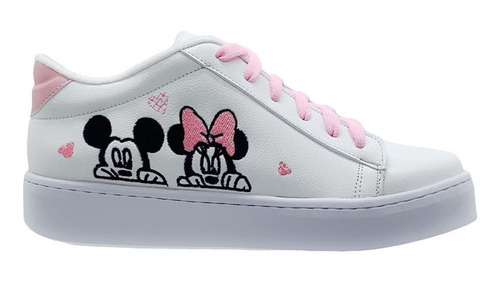 Tenis Mod. Para Niño(a) Minnie Mouse Bordado Juvenil