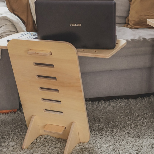 Imagen 5 de 8 de Escritorio De Madera Altura Regulable - Envío Gratis
