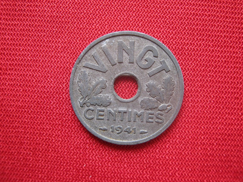 Francia 20 Centimes 1941 Vichy  Km 899