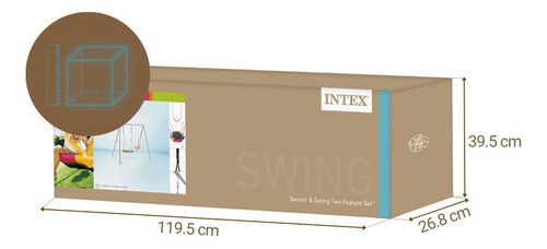 Set Columpio 2 Accesorios Intex Two Feature Swing Set Gris 2