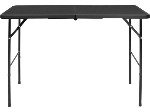Mesa Plegable Negra 120cm Portafolio Lujo Jardin Exteriores